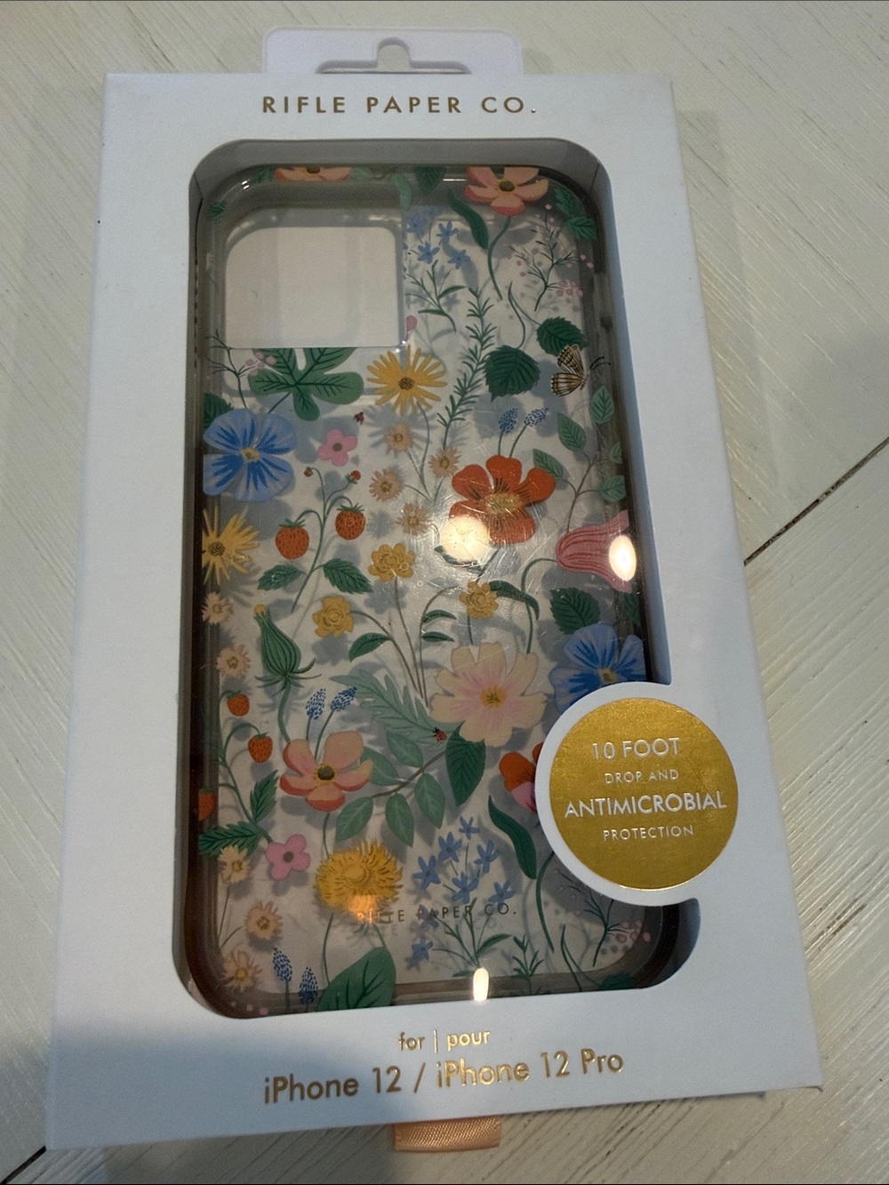Rifle Paper Co. Floral Clear iPhone 12/12 Pro Case — Multicolor Flowers